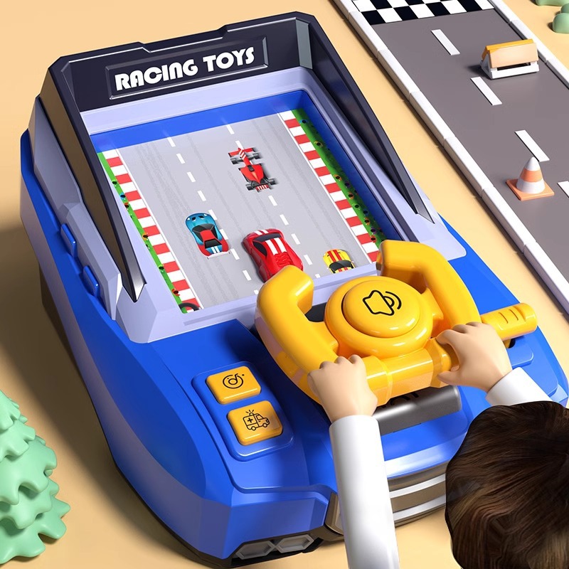 Steering Wheel Gaming - Çocuklar İçin Rekabetçi Yarış Oyun Makinesi