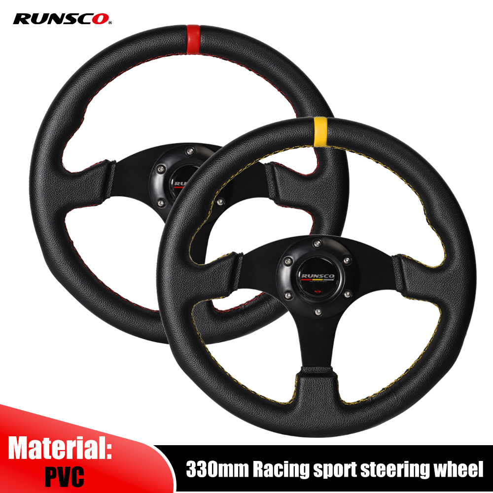 Steering Wheel Gaming - 330mm/13 İnç Düz Direksiyon Alüminyum +