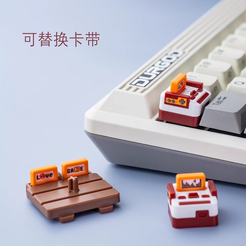 Gaming Console With Keyboard - Oyun Konsolu Tarzı Tuş Başlıkları Özel