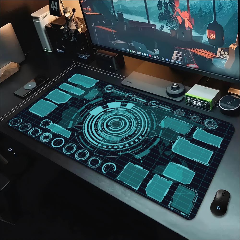 Gaming Console With Keyboard - Cyber Tech Konsol Arayüzü Baskılı Genişletilmiş