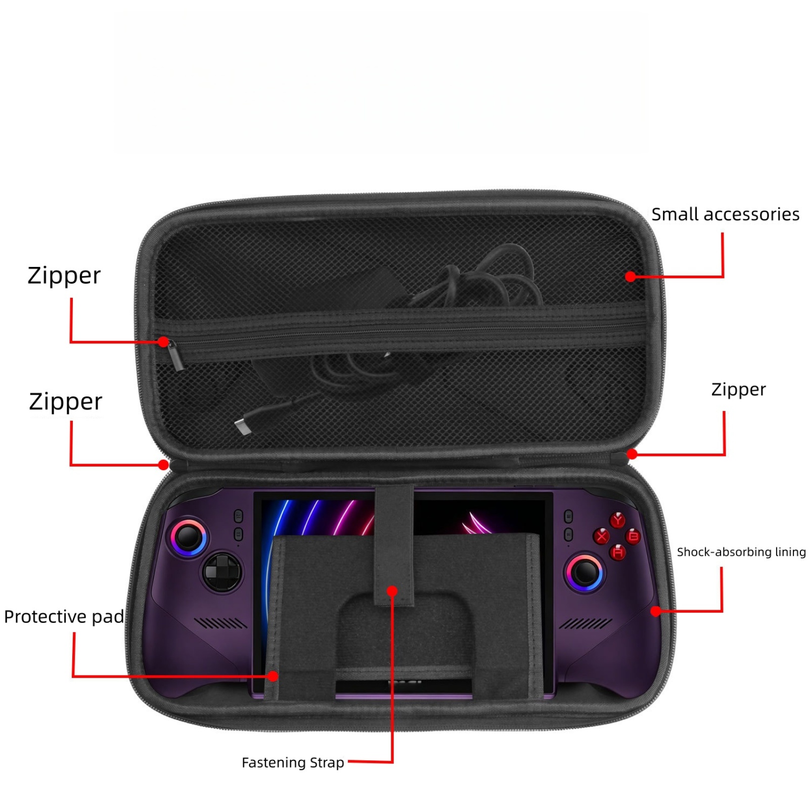 MSI Claw 8 EX AI+ için Taşıma  - Gaming Console Organizer incelemesi ve fiyatı