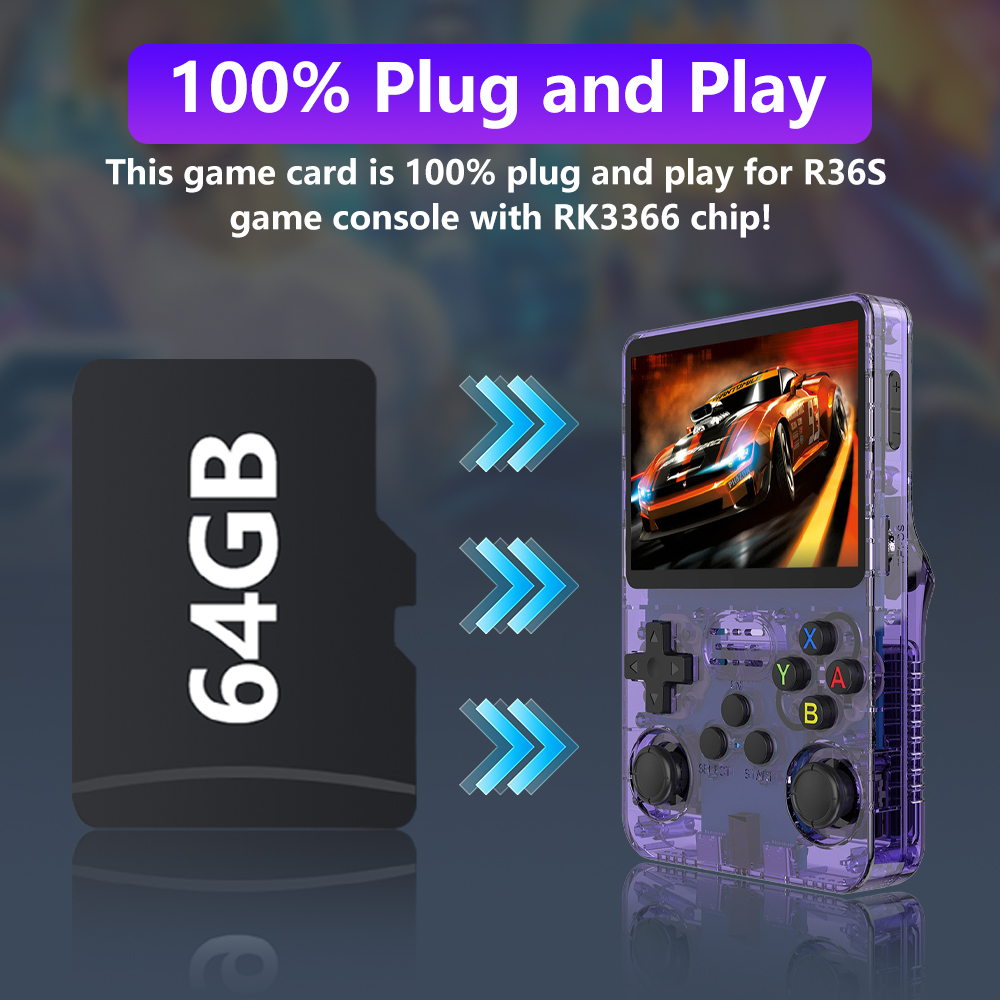 R36S Oyun Konsolu için 64GB Oy - Gaming Console Emulator incelemesi ve fiyatı