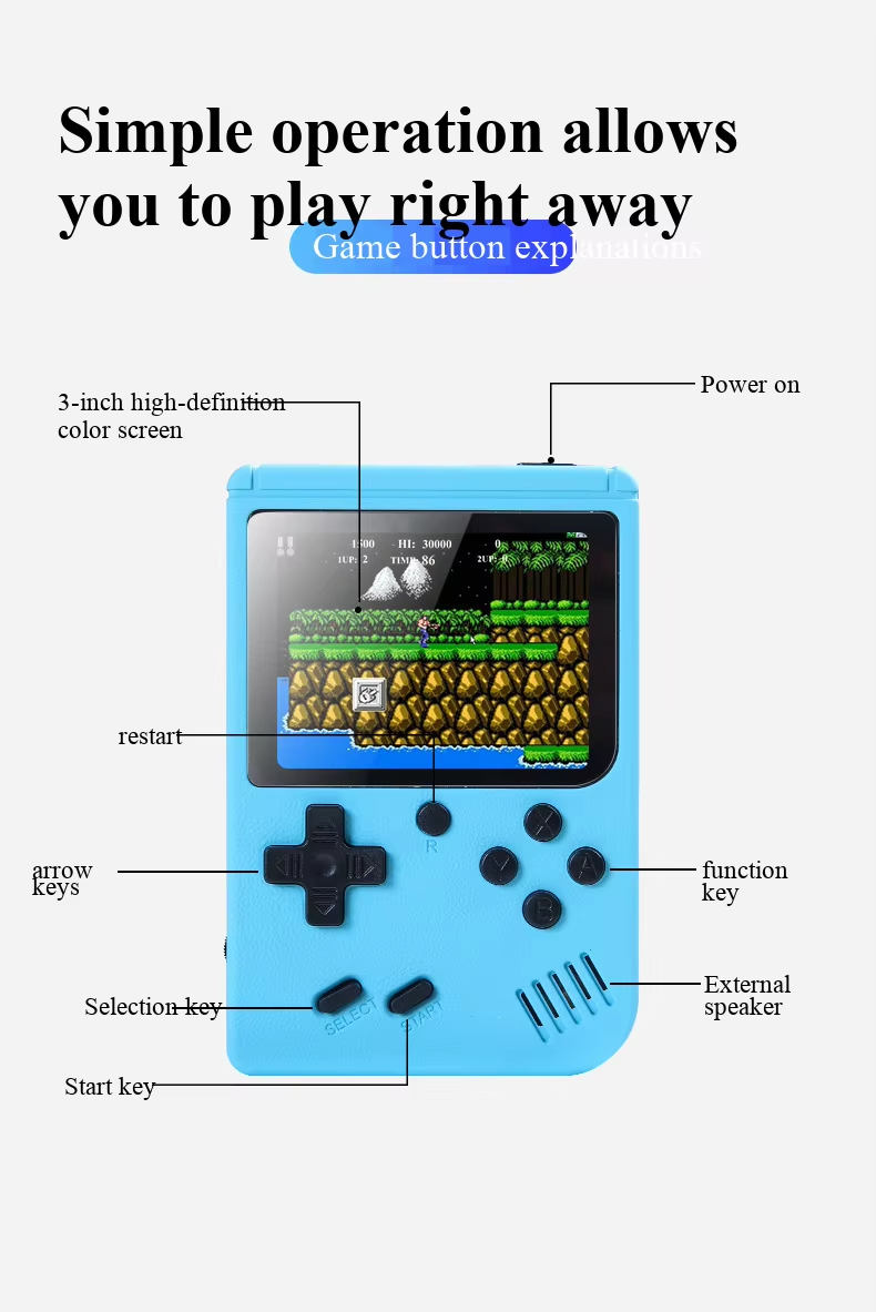 400'ü 1 Arada MİNİ Oyunlar El  - Gaming Console Emulator incelemesi ve fiyatı