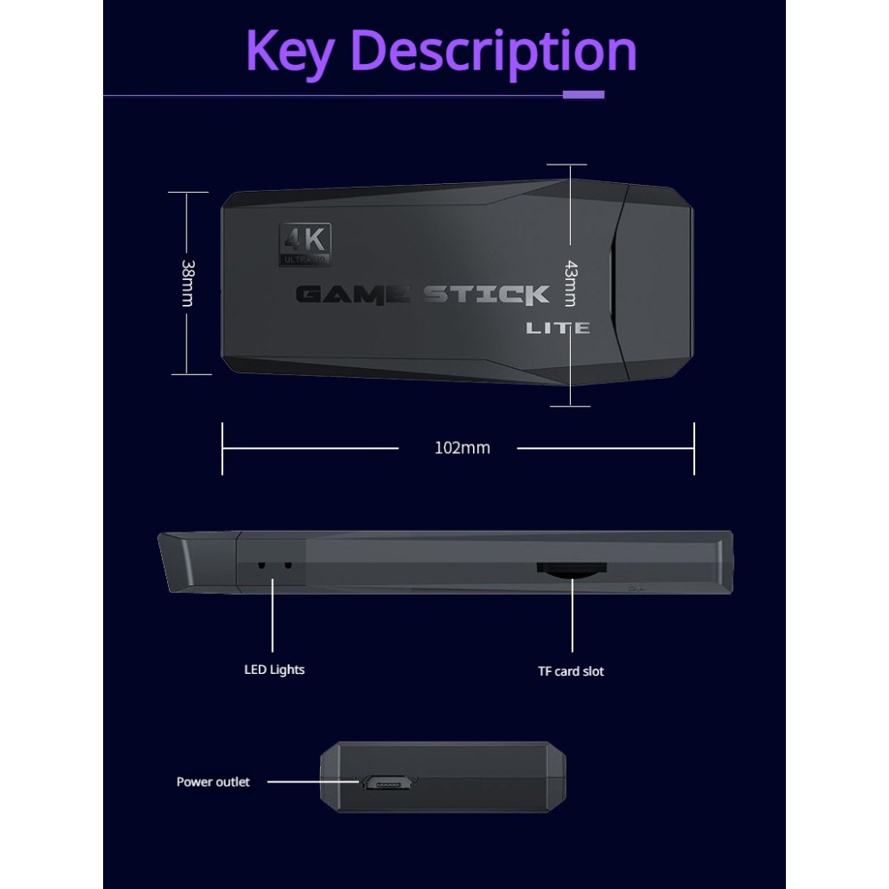 Taşınabilir 4K Retro Oyun Kons - Gaming Console Sale incelemesi ve fiyatı