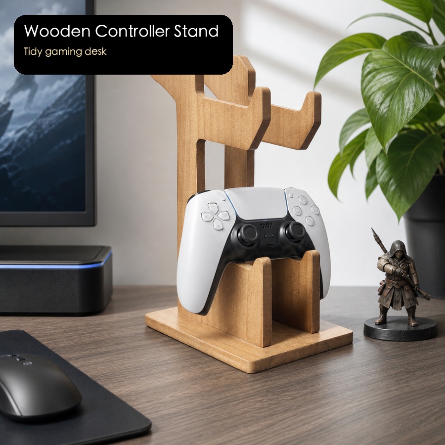 Ahşap Oyun Kumandası Teşhir Ra - Gaming Console Organizer incelemesi ve fiyatı